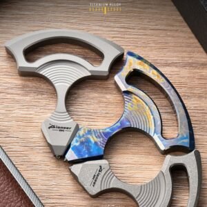 Titanium EDC outdoor self-defense tool titanium single finger tiger camping