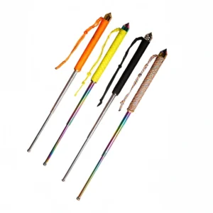 Hummergriff Fallschirmjger-Selbstverteidigungsschlagstock Dreiteiliger Teleskopschlagstock Gummi-Notfallschlagstock mit Fensterbrecher-Selbstverteidigungsschlagstock