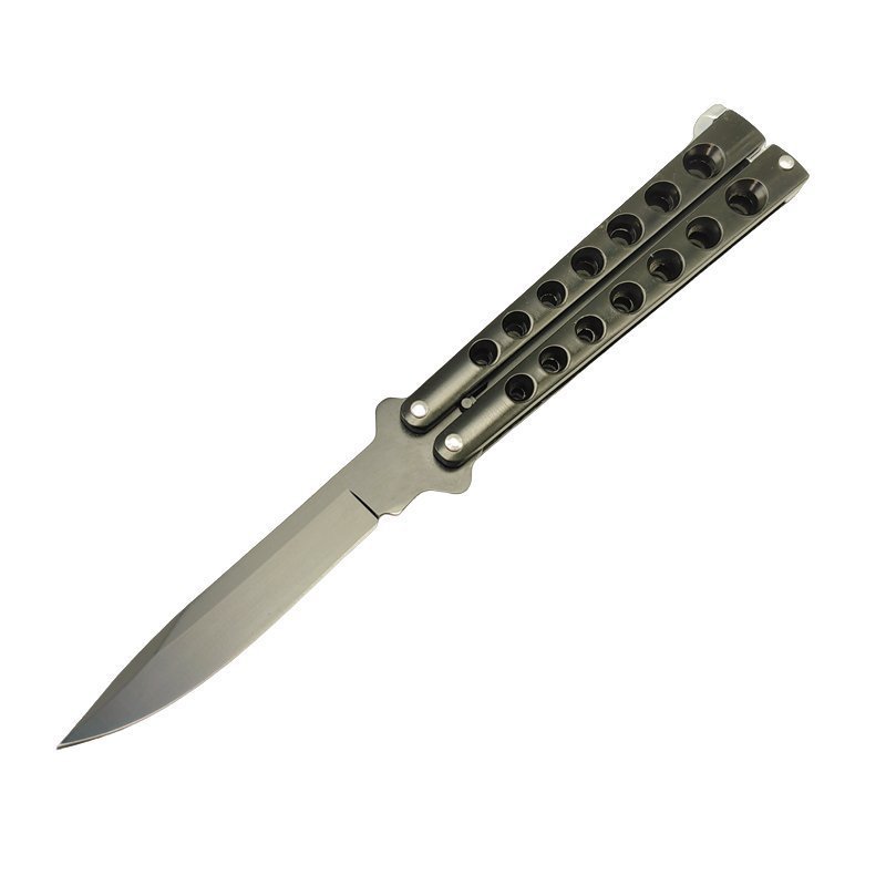 1395c71ab737277b17ac7c5773a27a6.jpg Hochwertiges Helix Butterfly Balisong Messer Schwarz