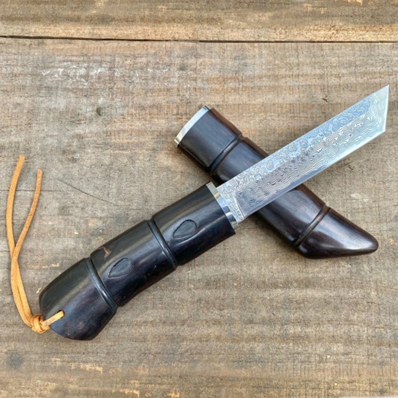 O1CN01Np8Y8N1JJFfhM4Qo5_2215694981007-0-cib.jpg Damastmesser mit Holzetui, Wildnis-Handfleisch, tragbares Überlebensmesser