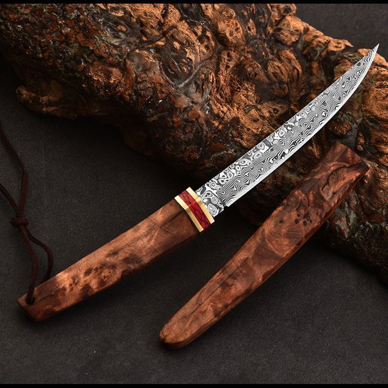 O1CN01W37Nms1npFtjhNPid_2212339805138-0-cib.jpg Double Dragon Damascus Taschenmesser mit Holzgriff