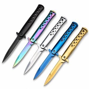 Outdoor-Klappmesser im Stiletto-Stil – Survival-Camping-Schnappmesser