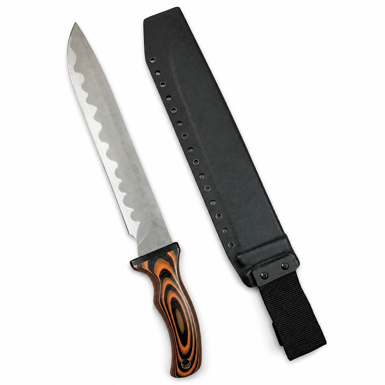 46806-main-white-clean Mad Dog Voodoo Queen Messer mit fester Klinge und rotem Griff