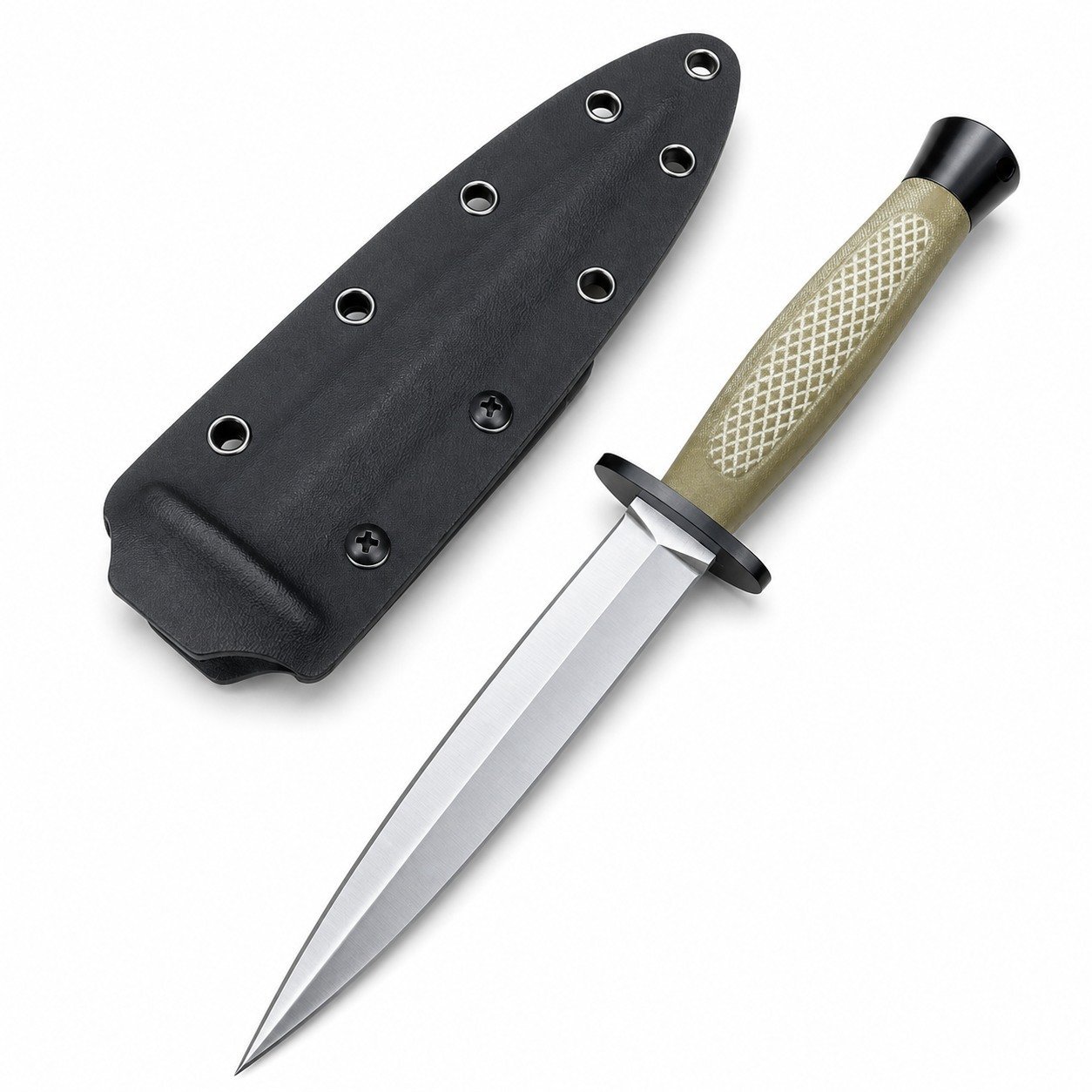 47196-main-white-clean Zweischneidiges Messer mit feststehender Klinge von Spartan Collaboration