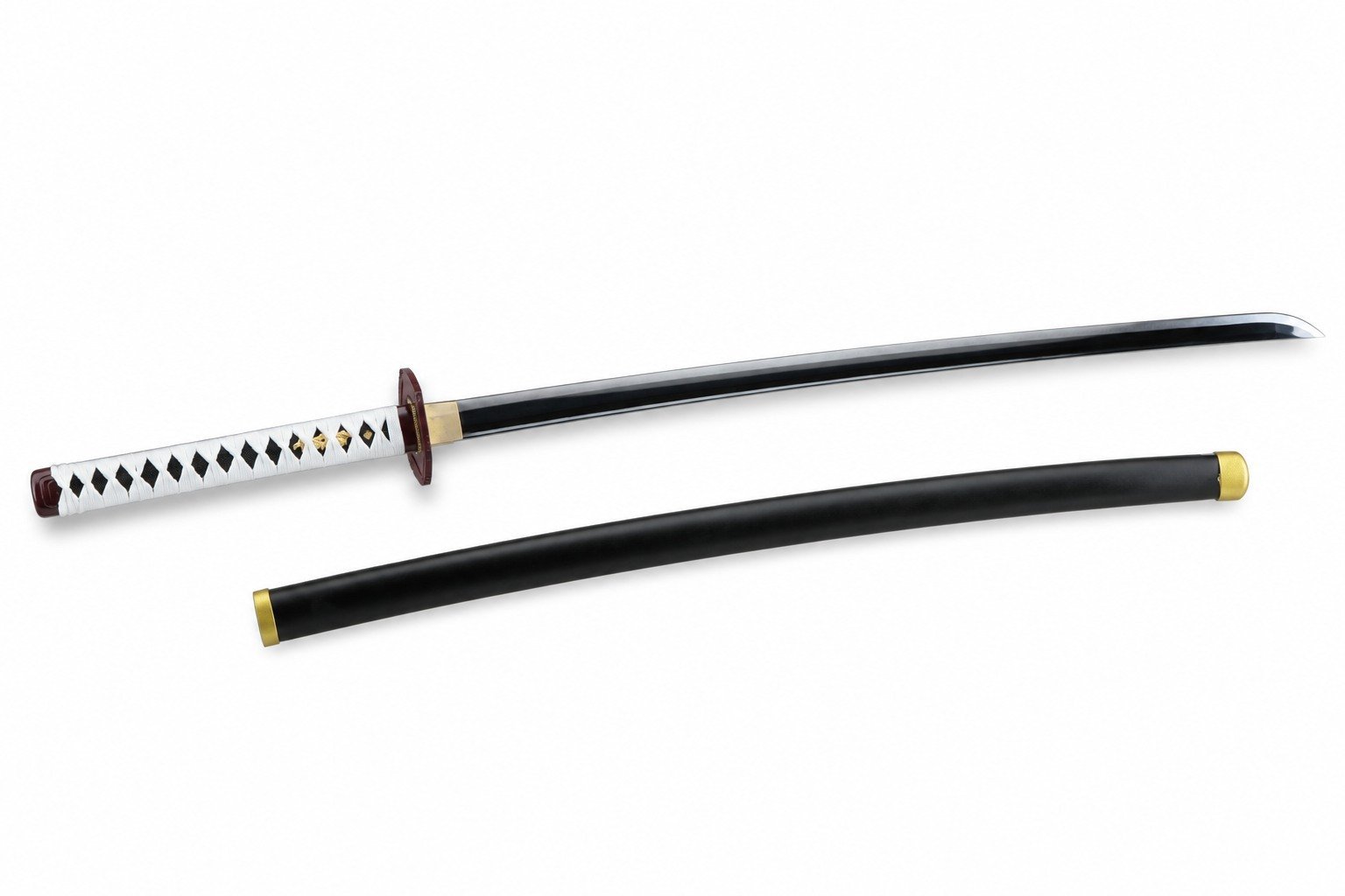 47444-main-white-clean Demon Slayer Fukuoka Volunteer Warrior Messer mit fester Klinge
