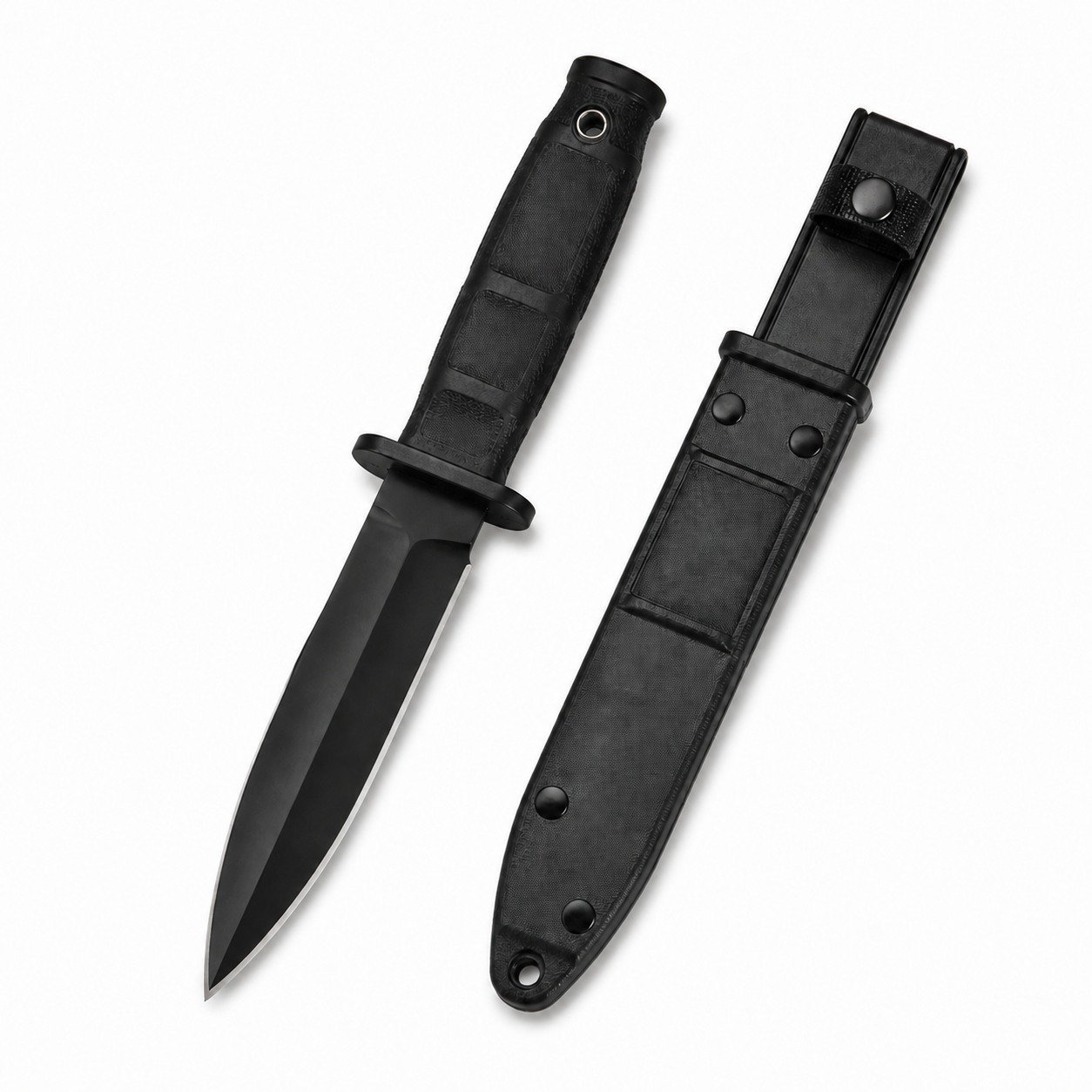 48230-main-white-clean AK12 Schwarzes Messer mit fester Klinge