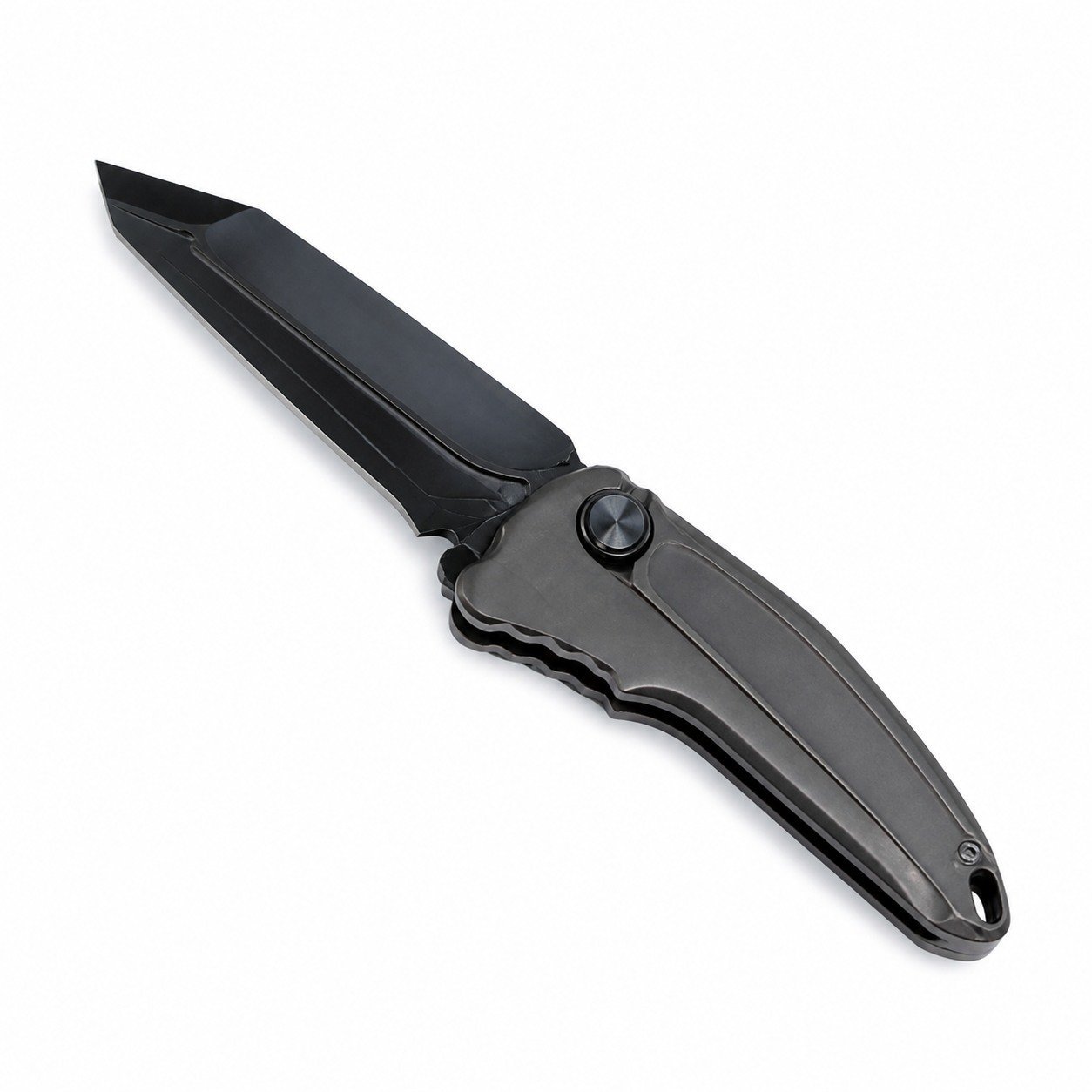 49130-main-white-clean Microtech Delta DLC All Black M390 Titanlegierung Shunfeng Klappmesser