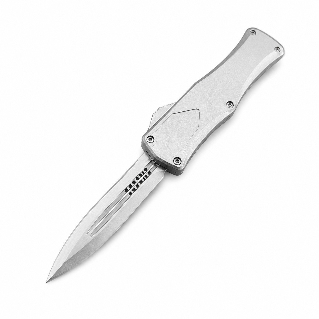 49148-main-white-clean Zinkgriff Microtech Hera Goddess White Handle Double Edge OTF Knife