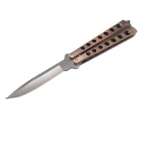 Hochwertiges Helix Butterfly Balisongmesser aus BRONZE