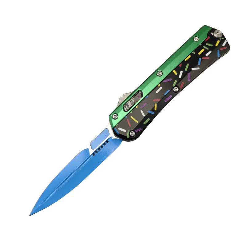 微信图片_20250428153101.webp Donut Fighter Switchblade OTF-Messer – Grün und Schwarz