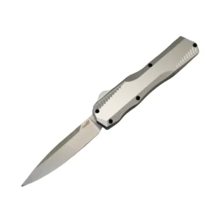 Neues Plain Silver Donut Switchblade OTF